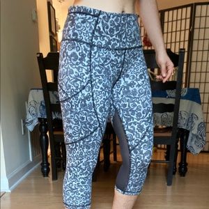 Lululemon cropped mesh leggings